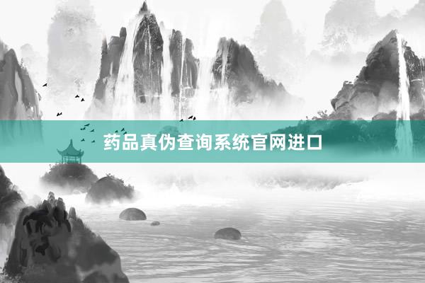 药品真伪查询系统官网进口